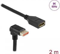 Delock Cavo di prolunga DisplayPort maschio 90° angolato verso il basso a femmina 8K 60 Hz 2 m NEW