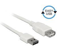 Delock Cavo di prolunga EASY-USB 2.0 Tipo-A maschio USB 2.0 Tipo-A femmina bianco 1 m NEW
