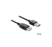 Delock Cavo di prolunga EASY-USB 2.0 Tipo-A maschio USB 2.0 Tipo-A femmina nero 3 m NEW