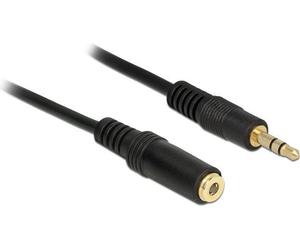 Delock Cavo di prolunga jack da 35 mm spina a 3 pin presa 05 m nero NEW