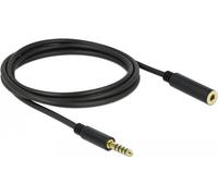 Delock Cavo di prolunga jack da 4,4 mm 5 pin maschio a femmina da 2 m nero NEW