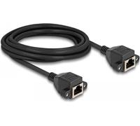 Delock Cavo di prolunga RJ50 da femmina a femmina S/FTP da 3 m nero NEW