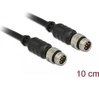 Delock Cavo di prolunga sensore/attuatore M8 da 6 pin maschio a 6 pin maschio da 10 cm NEW