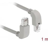 Delock Cavo di rete RJ45 Cat.6 S/FTP su/giù angolato 1m NEW
