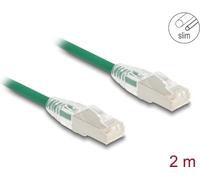 Delock Cavo di rete RJ45 Cat.6A da collegare U/FTP Slim 2 m verde