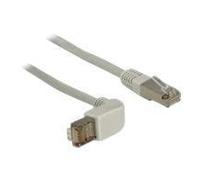 Delock Cavo di rete RJ45 Cat.6A S/FTP angolato verso l'alto/diritto 0,5 m NEW