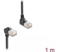Delock Cavo di rete RJ45 Cat.6A S/FTP Slim angolato a 90° su/giù 1 m NEW
