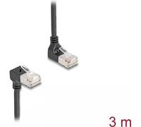 Delock Cavo di rete RJ45 Cat.6A S/FTP Slim angolato a 90° su/giù 3 m NEW