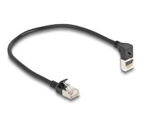 Delock Cavo di rete RJ45 Cat.6A S/FTP Slim da 90° angolato verso 80285