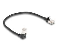 Delock Cavo di rete RJ45 Cat.6A S/FTP Slim da 90° angolato verso il 80303