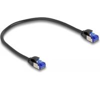 DeLOCK Cavo di rete RJ45 Cat.6A S/FTP sottile da 0,25 m nero (Delock RJ45 Network Cable Cat.6A S/FTP) NEW