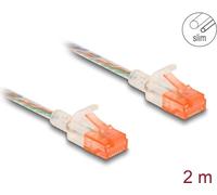 Delock Cavo di rete RJ45 Cat.6A U/UTP Slim 2 m trasparente NEW