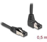 Delock Cavo di rete RJ45 Cat.8.1 S/FTP angolato a 90° nella parte superiore / NEW