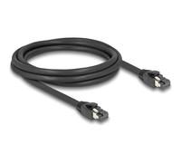 Delock Cavo di rete RJ45 Cat.8.1 S/FTP da 2 m a 40 Gbps nero 2 m 80234