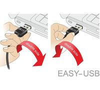 Delock Cavo EASY-USB 2.0 tipo A maschio angolato sinistra/destra USB 2.0 tipo Mini-B maschio 05 m NEW