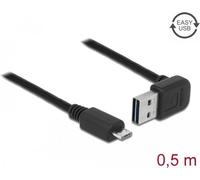 Delock Cavo EASY-USB 2.0 tipo A maschio angolato su/gi USB 2.0 tipo Micro-B maschio 05 m NEW
