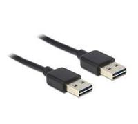 Delock 5m USB 2.0 A 5 m USB A USB A USB 2.0 Maschio/Maschio Nero Cavo 83463