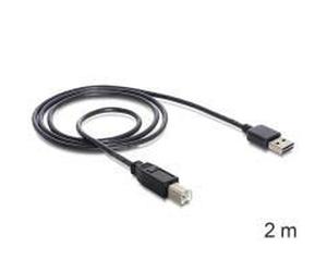 Delock Cavo EASY-USB 20 Tipo-A maschio USB 20 Tipo-B maschio 2 m nero NEW