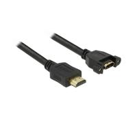 DeLock Cavo HDMI a - > a St/Bu ad Incasso 4 K 30 Hz 2.00 m Nero