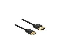 Delock Cavo HDMI ad alta velocit con Ethernet - HDMI-A maschio HDMI Mini-C maschio 3D 4K 2 m Sottile di alta qualit NEW