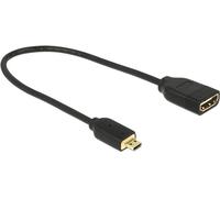 Delock Cavo HDMI ad alta velocità con Ethernet - HDMI Micro-D maschio HDMI-A femmina 3D 4K 20cm NEW