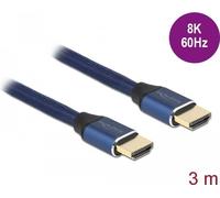 Delock Cavo HDMI ad altissima velocità 48 Gbps 8K 60 Hz blu certificato da 3 m NEW