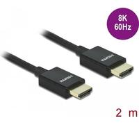 Delock Cavo HDMI coassiale ad alta velocità 48 Gbps 8K 60Hz 2,0 m NEW