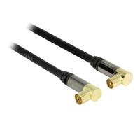 DELOCK Cavo IEC 90G > IEC femmina 90G RG-6/U 1 m