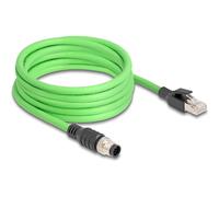 Delock Cavo M12 codificato A a 8 pin maschio per RJ45 maschio PUR 80424