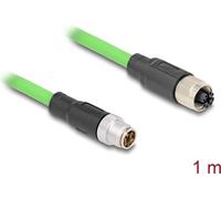 Delock Cavo M12 con codifica X da 8 pin maschio a femmina PUR (TPU) 1 m NEW