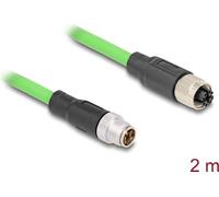 Delock Cavo M12 con codifica X da 8 pin maschio a femmina PUR (TPU) 2 m NEW