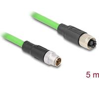 Delock Cavo M12 con codifica X da 8 pin maschio a femmina PUR (TPU) 5 m NEW