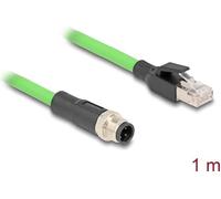 Delock Cavo M12 da spina a 4 pin con codifica D a spina RJ45 PUR (TPU) 1 m NEW
