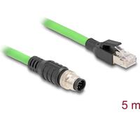 Delock Cavo M12 da spina a 8 pin con codifica A a spina RJ45 PUR (TPU) 5 m NEW