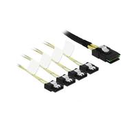 DeLock - Cavo Mini SAS SFF-8087 > 4 x SATA 7 Pin 1 m Metallo