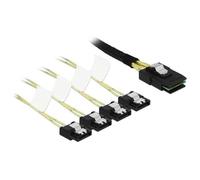 DeLock - Cavo Mini SAS SFF-8087 > 4 x SATA 7 Pin 1 m Metallo