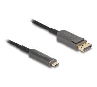 DeLOCK Cavo ottico attivo USB Type-C™ a DisplayPort 8K 60Hz 40Gbps 25m