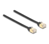 Delock Cavo retrattile RJ45 Cat.6A STP 1,5 m nero / giallo 1,5 m Cat6a 80239