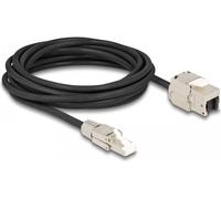 Delock Cavo RJ45 plug-in da assemblare al modulo Keystone Jack RJ45 Cat.6A 5 m