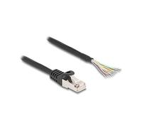 80207 Patch cord S/FTP cavi, spina RJ50 3 metri PVC nero 26AWG DELLOCK