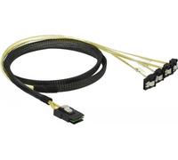 DeLOCK - Cavo SATA / SAS - SAS 6Gbit/s - Mini SAS (SFF-8087) (S) a SATA (R) angolato - 1 m (85687) NEW