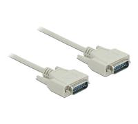 Cavo seriale DELOCK D-Sub15 1m maschio-maschio beige AWG28