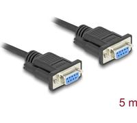 DeLOCK Cavo seriale RS-232 D-Sub9 femmina per femmina 5 m (Delock - serielt kabel - DB-9 til DB-9) NEW