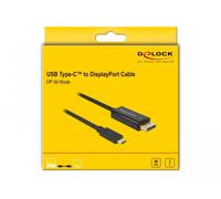 Delock Cavo Type-C Maschio a DisplayPort Maschio (DP Modalità Alta) 4K 60Hz 1m