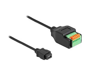 DeLOCK Cavo USB 2.0 Tipo Mini-B femmina a morsettiera con pulsante 15 cm marca