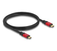 DeLOCK Cavo USB 20 Gbps USB Type-C maschio a maschio PD 3.0 100 W E-Marker 0,8 m rosso - Nouvo