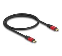 DeLOCK Cavo USB 20 Gbps USB Type-C maschio-maschio PD 3.0 100 W E-Marker 0,5 m metallo rosso - Nouvo