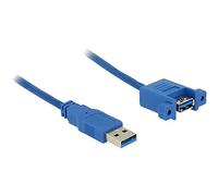 Delock Cavo USB 3.0 A maschio > USB 3.0 A femmina da incasso 1 m