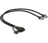 Delock Cavo USB 3.0 pin header USB 2.0 pin header 2 x USB 3.0 A femmina 45 cm NEW