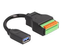 Delock Cavo USB 3.2 Gen 1 Tipo-A femmina per adattatore morsettiera 66241